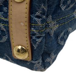 Pre Owned Louis Vuitton Denim Monogram Baggy PM