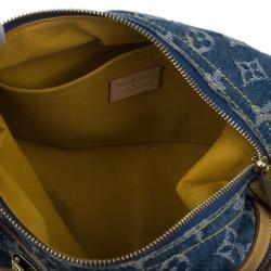 Pre Owned Louis Vuitton Denim Monogram Baggy PM