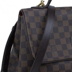 Pre Owned Louis Vuitton Damier Ebene Bergamo GM