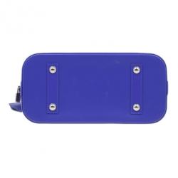 Pre Owned Louis Vuitton Purple Leather Epi Alma PM