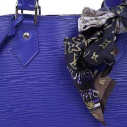 Pre Owned Louis Vuitton Purple Leather Epi Alma PM