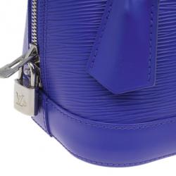 Pre Owned Louis Vuitton Purple Leather Epi Alma PM