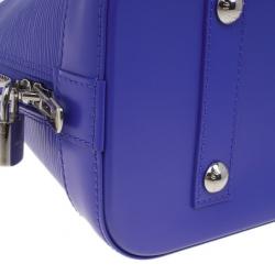 Pre Owned Louis Vuitton Purple Leather Epi Alma PM