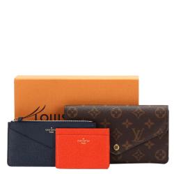 Pre Owned Louis Vuitton Brown Monogram Coated Canvas Josephine Wallet