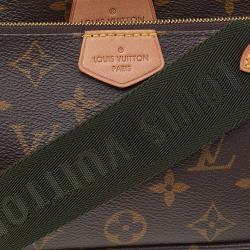 Pre Owned Louis Vuitton Monogram Canvas Kaki Multi Pochette Accessoires