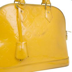 Pre Owned حقيبة يد لوي فيتون فرنيس ألما المونوجرامية صفراء  PM