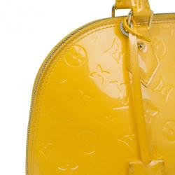 Pre Owned حقيبة يد لوي فيتون فرنيس ألما المونوجرامية صفراء  PM