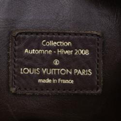 Pre Owned Louis Vuitton Brown Embossed Leather Paris Souple Whisper GM