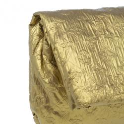 مملوكة مسبقًا حقيبة يد لوي فيتون لايم لايت ذهبي مونوجرامية جلد العجل GM 