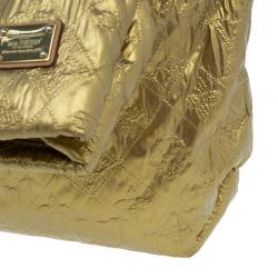 مملوكة مسبقًا حقيبة يد لوي فيتون لايم لايت ذهبي مونوجرامية جلد العجل GM 