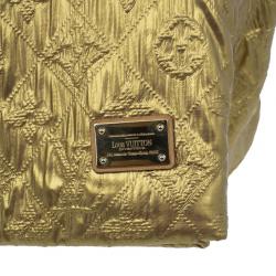 مملوكة مسبقًا حقيبة يد لوي فيتون لايم لايت ذهبي مونوجرامية جلد العجل GM 