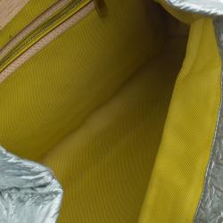 Pre Owned حقيبة يد لوي فيتون لايم لايت جلد عجل فضي مو نوجرامي GM