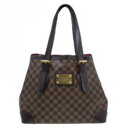 Pre Owned حقيبة لوي فيتون هامبستيد كانفاس دامييه أيبين MM