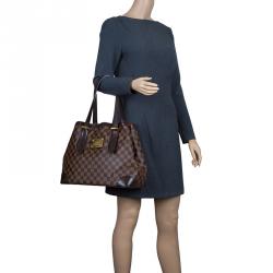 Pre Owned حقيبة لوي فيتون هامبستيد كانفاس دامييه أيبين MM