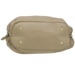 Pre Owned حقيبة  يد هوبو لوي فيتون ماهينا جلد مثقوب رمادي L