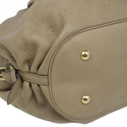 Pre Owned حقيبة  يد هوبو لوي فيتون ماهينا جلد مثقوب رمادي L