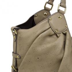 Pre Owned حقيبة  يد هوبو لوي فيتون ماهينا جلد مثقوب رمادي L