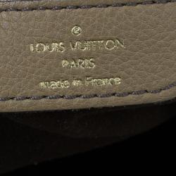 Pre Owned حقيبة  يد هوبو لوي فيتون ماهينا جلد مثقوب رمادي L