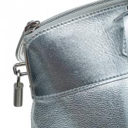مملوكة مسبقًا Louis Vuitton Silver Suhali Leather Lockit MM Bag