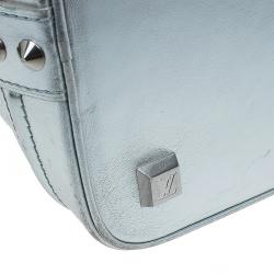 مملوكة مسبقًا Louis Vuitton Silver Suhali Leather Lockit MM Bag