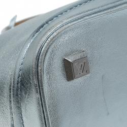 مملوكة مسبقًا Louis Vuitton Silver Suhali Leather Lockit MM Bag