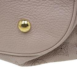 Pre Owned Louis Vuitton Beige Monogram Mahina Leather Large Hobo