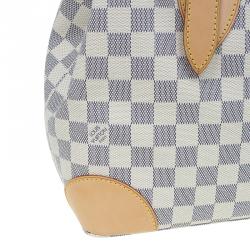 مملوكة مسبقًا حقيبة يد لوي فيتون هامبستيد كانفاس دامير أزو ر أزرق و أبيض
