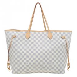 Louis Vuitton Damier Azur Canvas Neverfull GM Bag