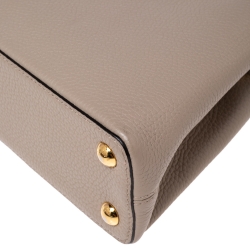 مملوكة مسبقًا حقيبة لوي فيتون كيبوسينز جلد وفرو استراخان ديون رمادي فاتح BB