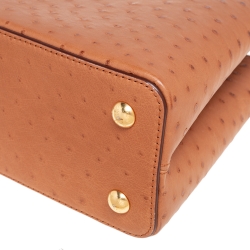 مملوكة مسبقًا Louis Vuitton Tan Ostrich Leather Capucines PM Bag