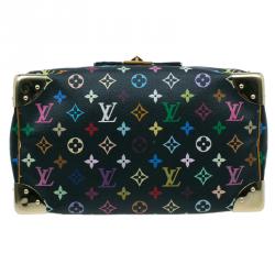 Pre Owned Louis Vuitton Black Multicolore Monogram Canvas Speedy 30 Bag