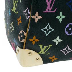 Pre Owned Louis Vuitton Black Multicolore Monogram Canvas Speedy 30 Bag