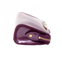 Louis Vuitton Purple Monogram Vernis Trousse Cosmetic Pouch