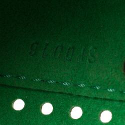 Pre Owned Louis Vuitton Green Monogram Perforated Canvas Limited Edition Speedy 30 Bag