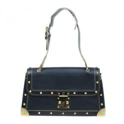 Louis Vuitton L'Aimable Studded Black Bag in Suhali Leather w bag