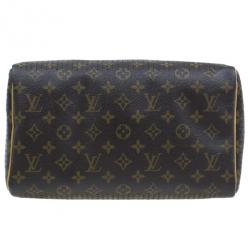 Pre Owned حقيبة لوي فيتون سبيدي 30 كانفاس أخضر مثقب إصدار محدود