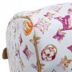 مملوكة مسبقًا حقيبة لوي فيتون سبيدي أكواريل ريتشارد برنس ألوان مائية كانفاس 35