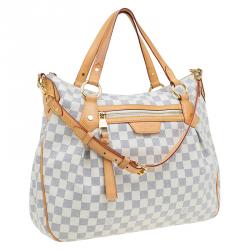 Pre Owned حقيبة لوي  فيتون إيفورا كانفاس أزور دامييه MM