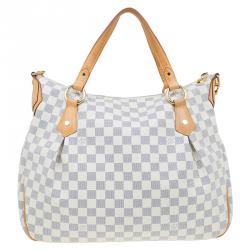 Pre Owned حقيبة لوي فيتون إيفورا كانفاس أزور دامييه MM