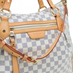 Pre Owned حقيبة لوي فيتون إيفورا كانفاس أزور دامييه MM