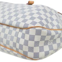 Pre Owned حقيبة لوي فيتون إيفورا كانفاس أزور دامييه MM