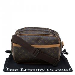 Pre Owned Louis Vuitton Monogram Canvas Reporter PM Bag
