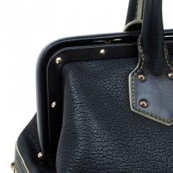 Pre Owned حقيبة لوي فيتون لو أنجينو جلد سوهالي أسود PM