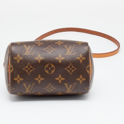 Pre Owned Louis Vuitton Monogram Canvas Nano Speedy Bag