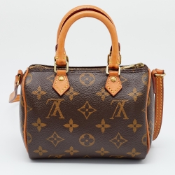 Pre Owned Louis Vuitton Monogram Canvas Nano Speedy Bag