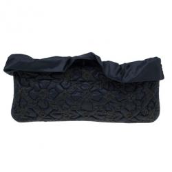 Pre Owned Louis Vuitton Black Monogram Nylon Devi Pochette MM