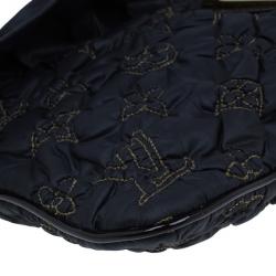 Pre Owned Louis Vuitton Black Monogram Nylon Devi Pochette MM