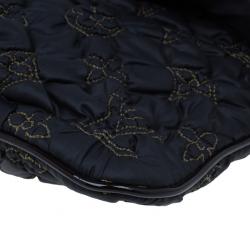 Pre Owned Louis Vuitton Black Monogram Nylon Devi Pochette MM