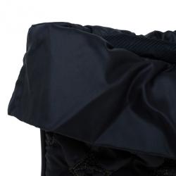 Pre Owned Louis Vuitton Black Monogram Nylon Devi Pochette MM