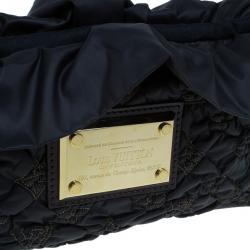 Pre Owned Louis Vuitton Black Monogram Nylon Devi Pochette MM